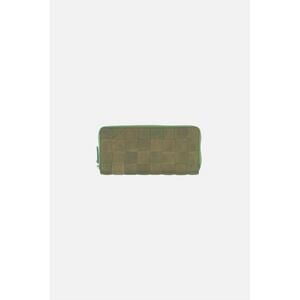 NEW DRAGON DIFFUSION women's check zip around wallet in green
